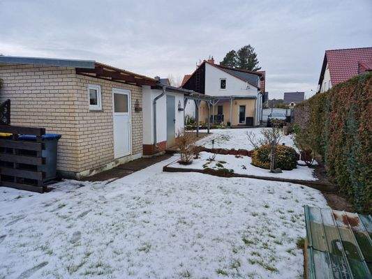 Blick auf das Grundstück