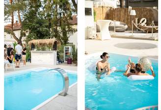 Outdoorlounge mit Pool
