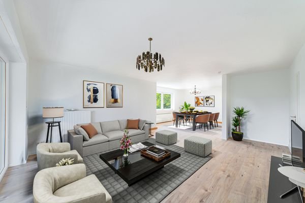 Zimmer 1 Richtung Küche EG Homestaging