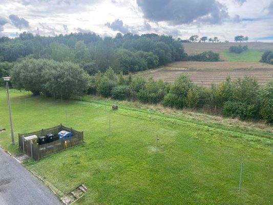 Ausblick, mit Wäscheplatz