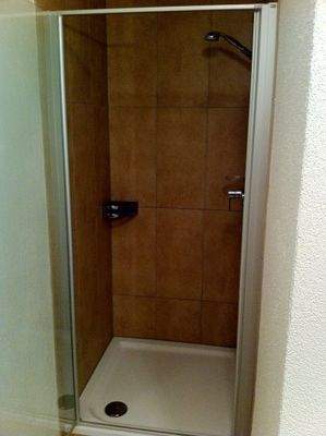 Dusche im Bad