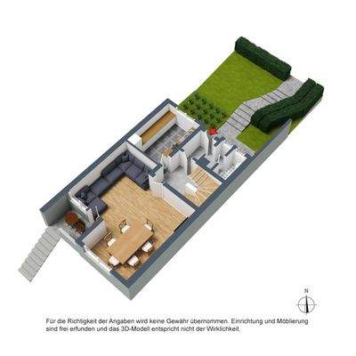 3D-Grundriss, Erdgeschoss