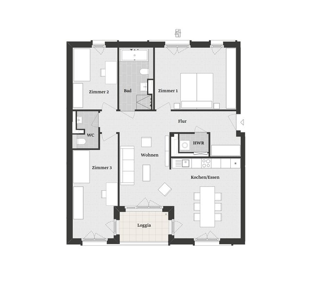 4 Zimmer Wohnung in Frankfurt (Kalbach/Riedberg)