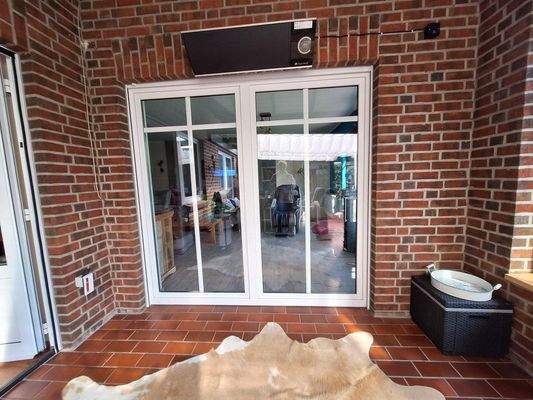 Blick Terrasse / Wohnzimmer