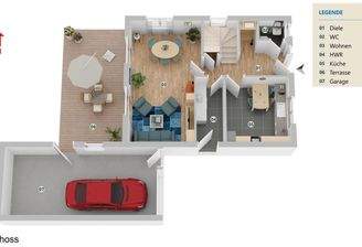 Grundrissvisualisierung EG