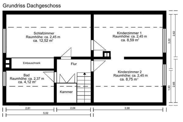Grundriss Dachgeschoss