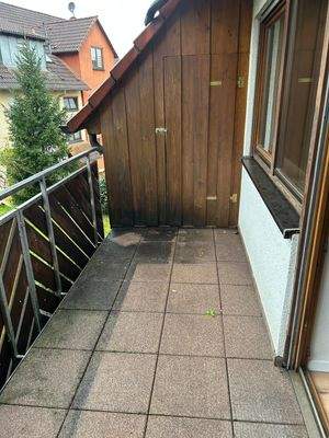 Blick auf den Balkon