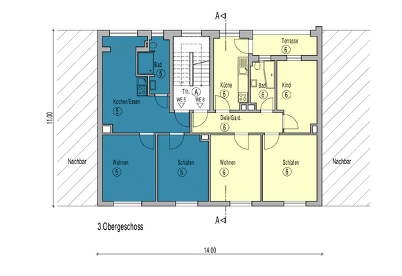 Grundriss Whg. Nr. 6