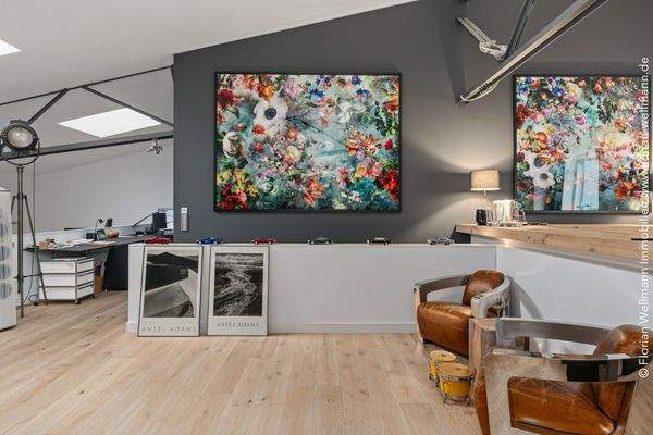 Galerie mit Arbeitsplatz (55,98 m²) ...