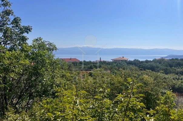 Baugrundstück mit herrlichem Meerblick in Vrbnik