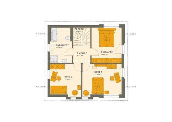 Grundriß Dachgeschoß