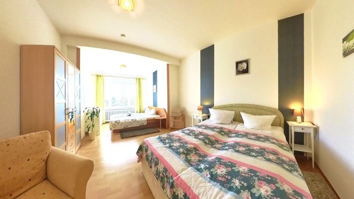 Schlafzimmer im Erdgeschoss WE 2