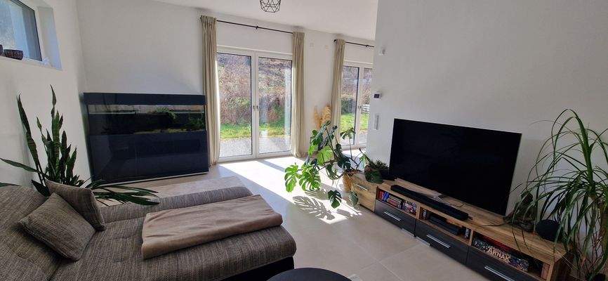 Wohnzimmer Blick in den Garten