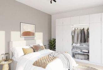 Helles und komfortables Schlafzimmer