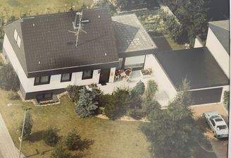 Luftaufnahme Haus, Garten, Doppelgarage