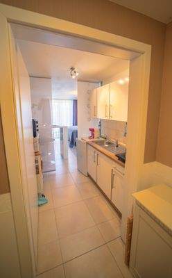 Küche und Flur Ferienwohnung