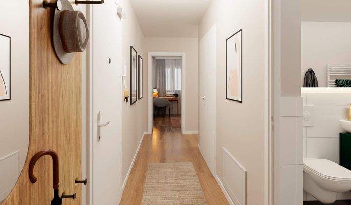 Freundlicher Flurbereich