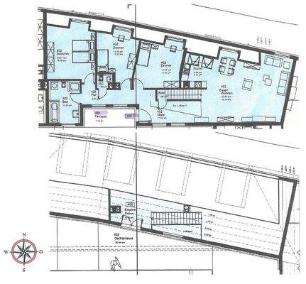 Herrlicher Blick von der Dachterrasse