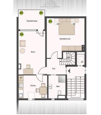 Grundriss obere Ebene