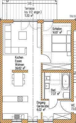 Grundriss Wohnung Nr. 01