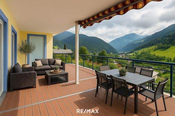 Landeck - Wohnung Top 2 - Balkon Visualisierung