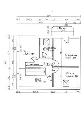 Grundriss 1OG Seestraße 9B