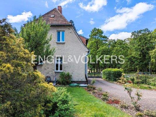 Blick vom Grundstück