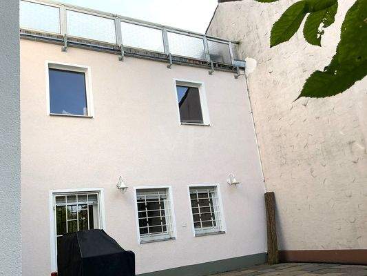 Rückseite Doppelgarage