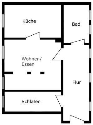 Gabelentzstraße 2a - 2. OG rechts - Grundriss