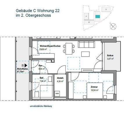 Grundriss Wohnung 22