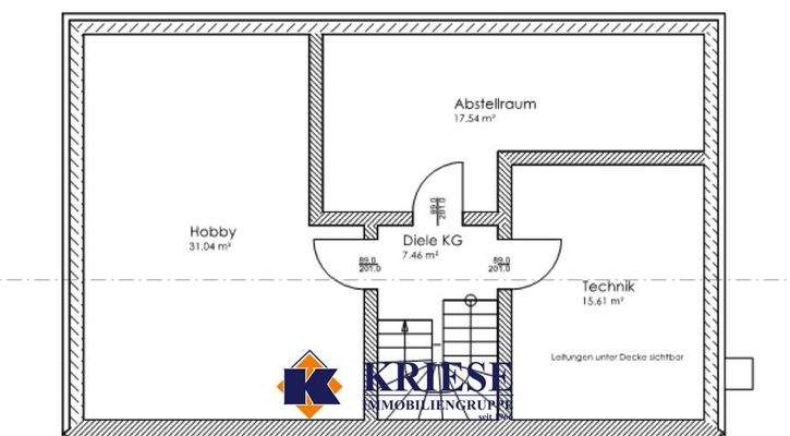 Kellergeschoss - Haus Ecke