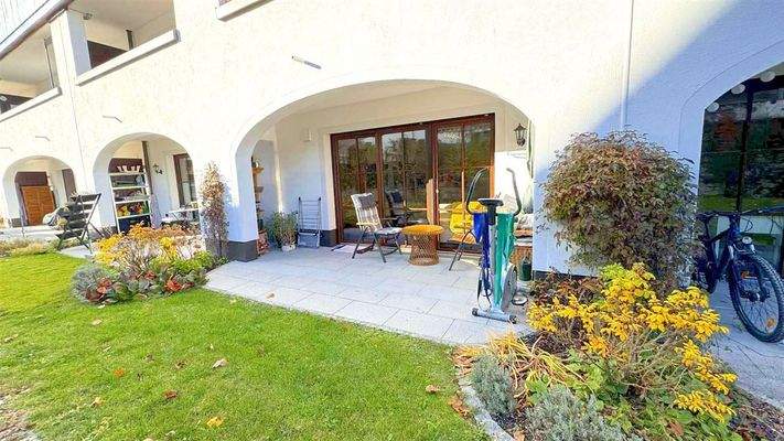 Blick auf die Terrasse 