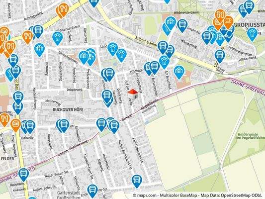 Geolyzer Kartenausschnitt