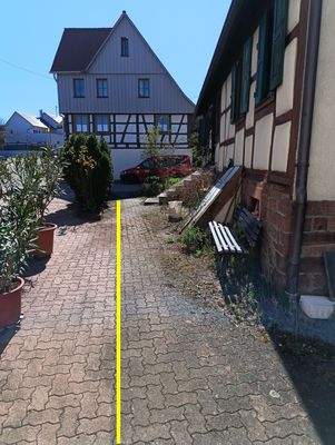 Grenzverlauf Fußweg