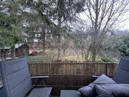 Balkon Gebäuderückseite