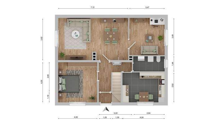 Grundriss EG Haupthaus