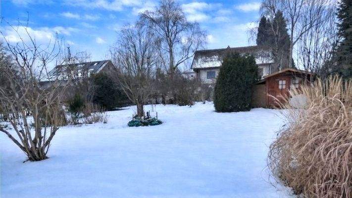 Garten Schnee Himmel