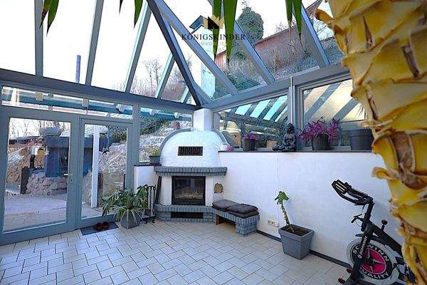 ...und gleich mal raus in den Wintergarten...