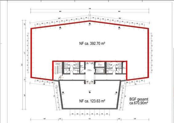 Grundriss Gewerbeeinheit