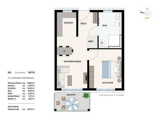 Grundriss Wohnung Nr. 10