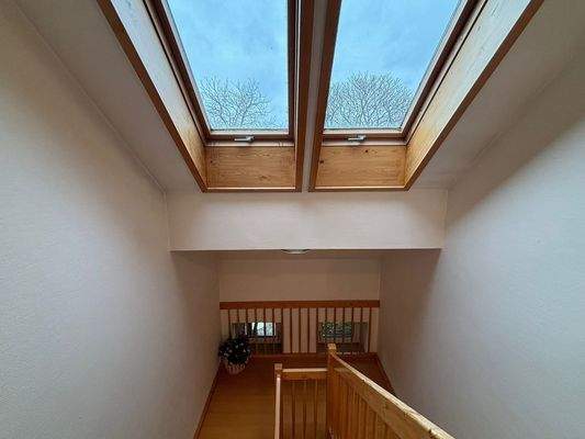 Treppe zum Dachgeschoss