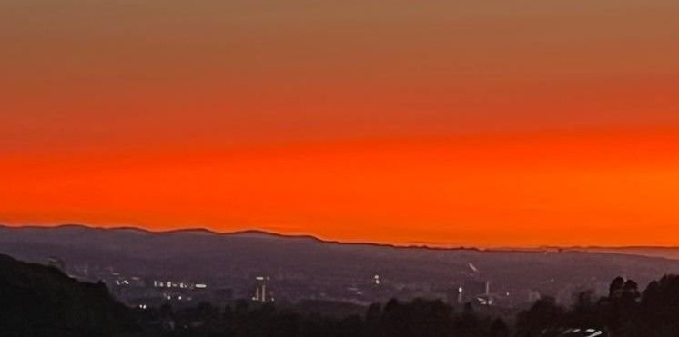 gratis, Sonnenuntergang im Markgräflerland