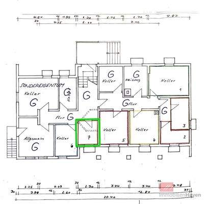 Grundriss Keller