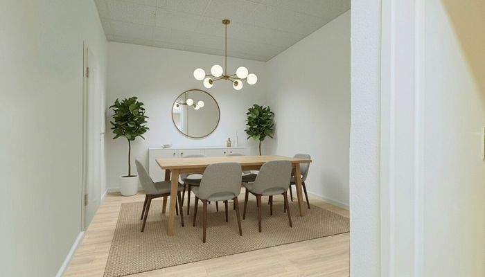 Aufenthaltsraum digital möbliert