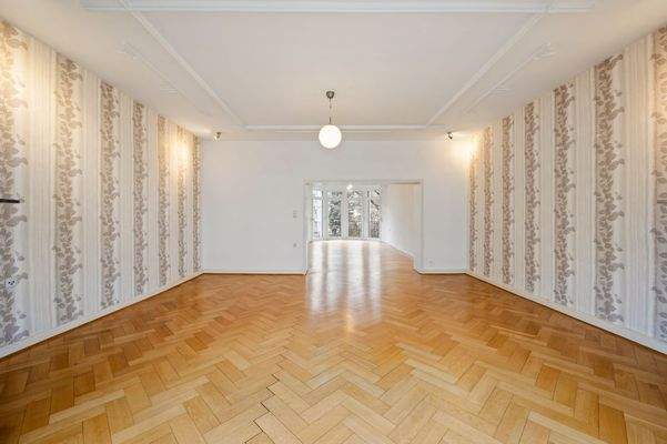 Blick Wohnzimmer in Esszimmer