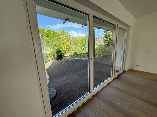 Blick aus dem Wohnzimmer