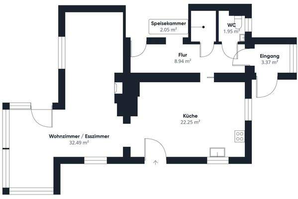 Grundrissplan Erdgeschoss