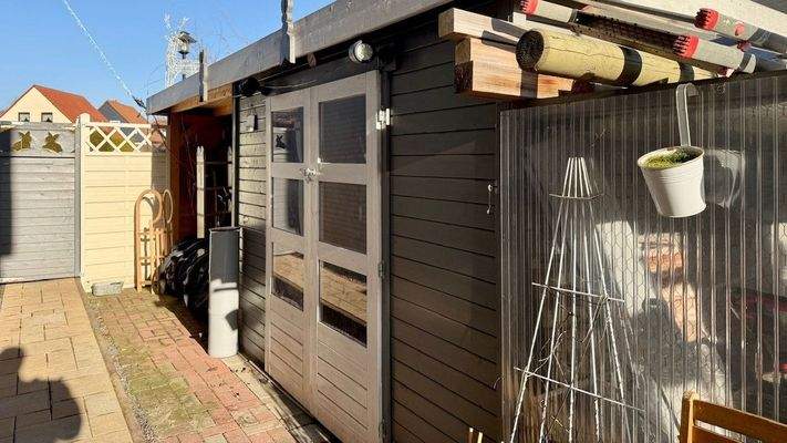 Geräteschuppen und Abstellbereich