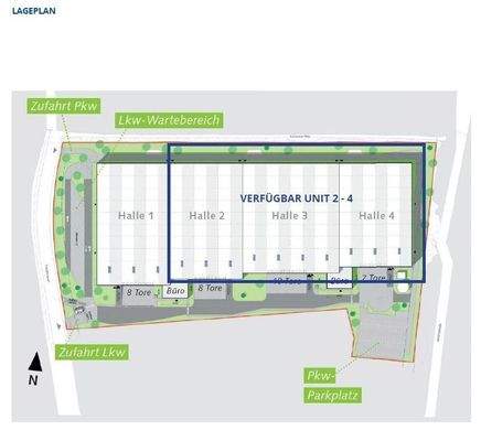 Lageplan Unit 2-4 vakant