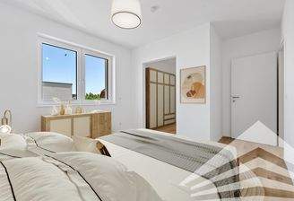 Musterfoto Schlafzimmer möbliert